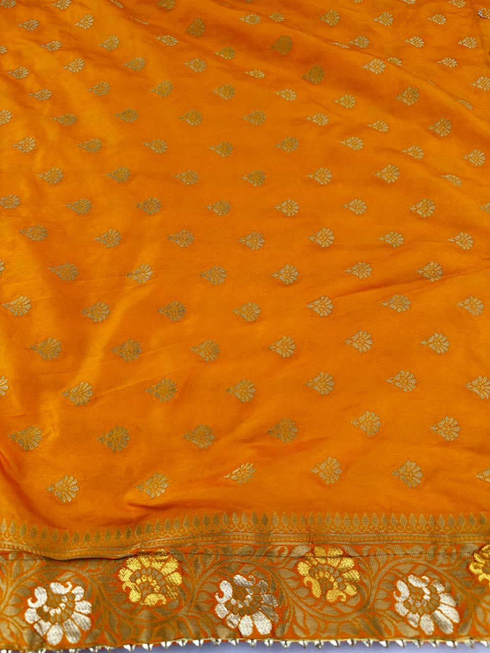 Dolla Silk Saree Hand Woven With Sequnce And Zari Work Best Quality Saree With Blouse BFSLB24