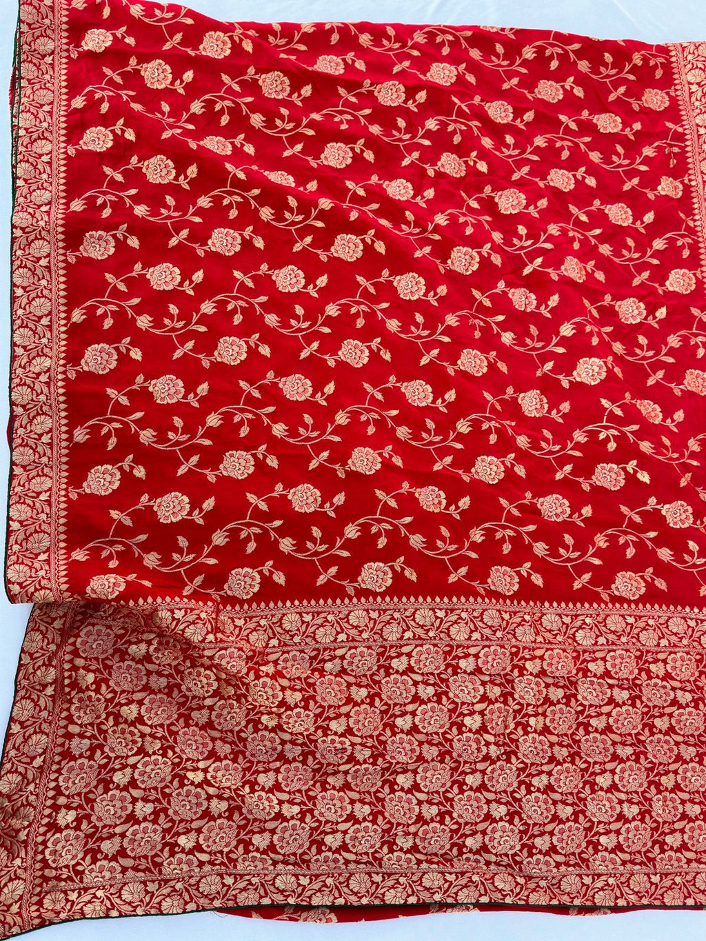 Pure Dolla Silk Hand Khaddi Work Treditional Banarasi Best Quality Saree With Blouse BFSMJ140