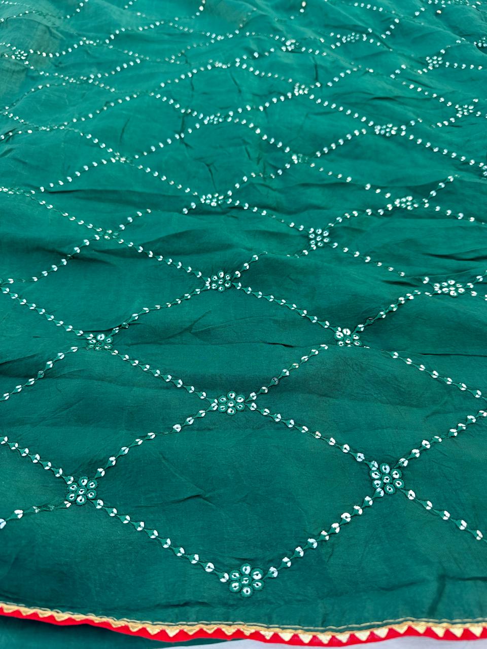 Pure Dolla Silk Sequence Thread  Work Best Quality Saree With Blouse BFSMJ128