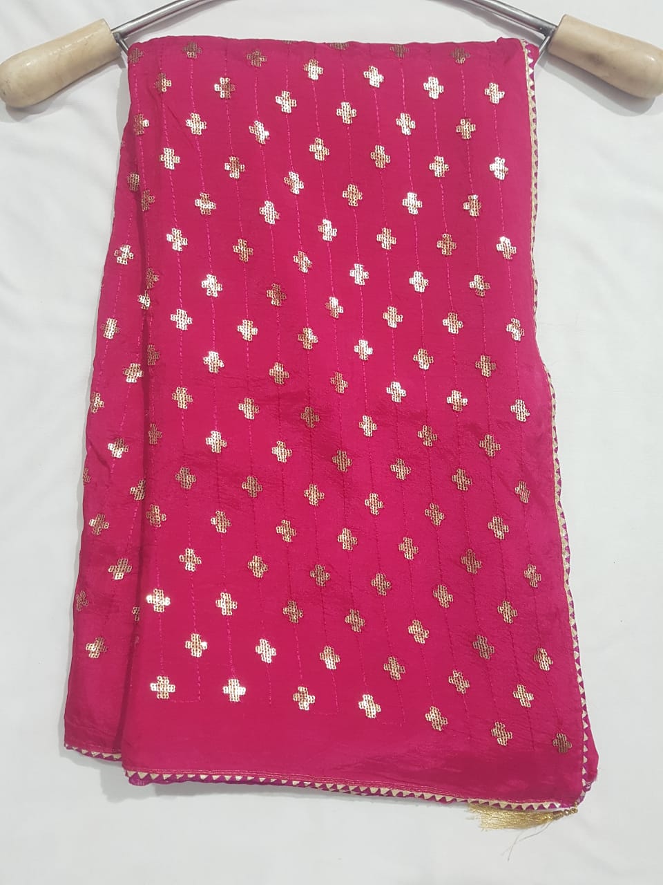 Pure Dolla Silk Sequence Work Best Quality Saree With Blouse - BFSLB4