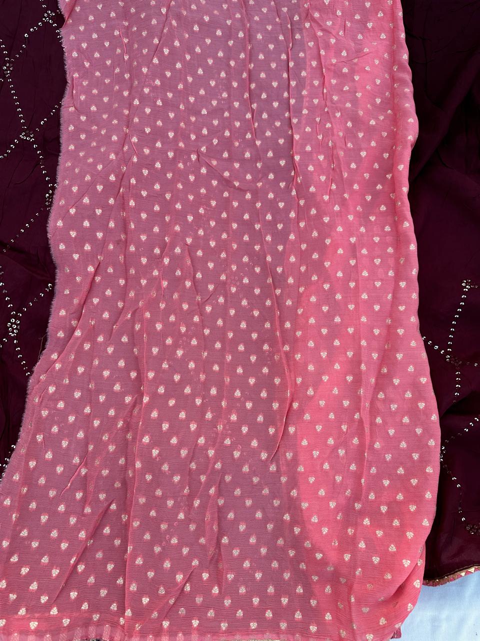 Pure Dolla Silk Sequence Thread  Work Best Quality Saree With Blouse BFSMJ129