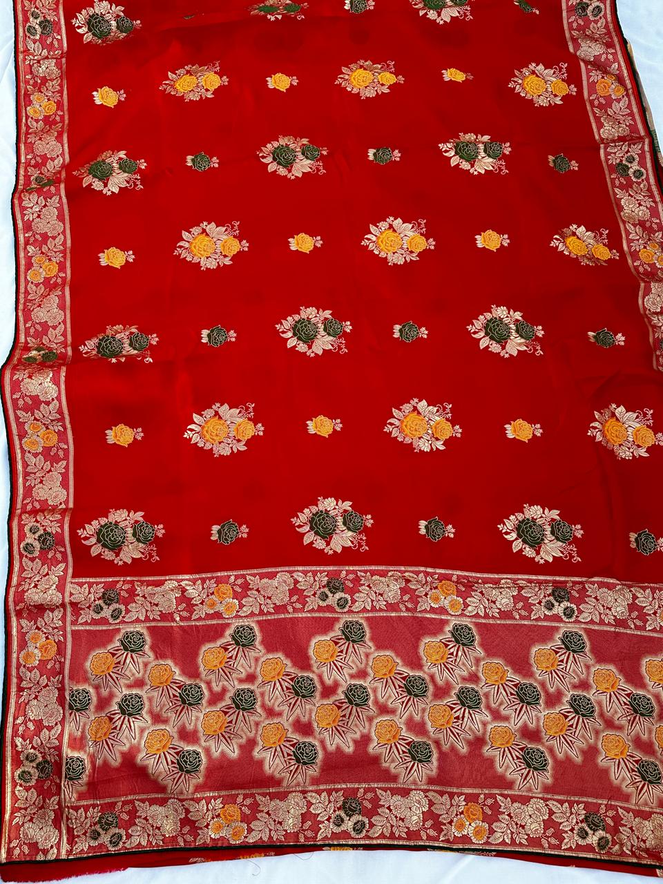 Pure Dolla Silk Hand Woven Zari Work Best Quality Saree With Blouse BFSMJ127