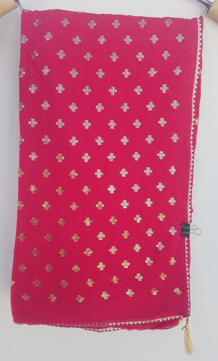 Pure Dolla Silk Sequence Work Best Quality Saree With Blouse - BFSLB4