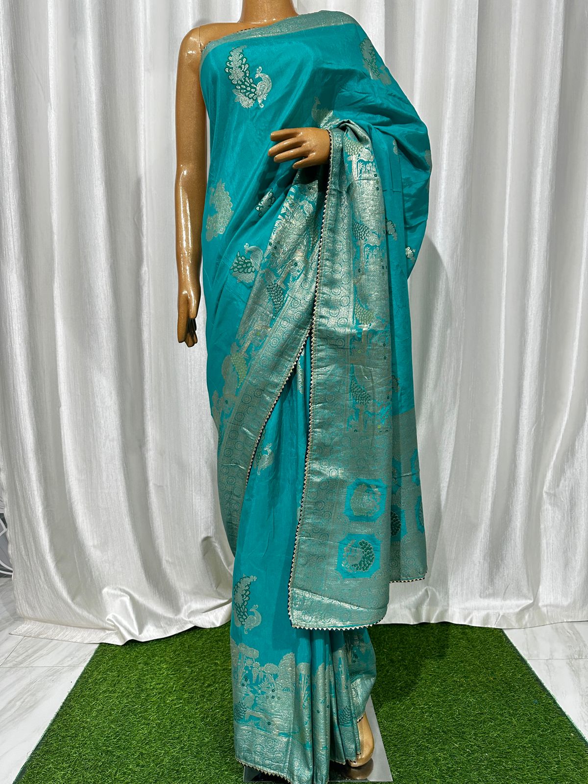 Pure Dolla Silk Banarasi Zari Work Best Quality Saree With Blouse  - BFSLB13