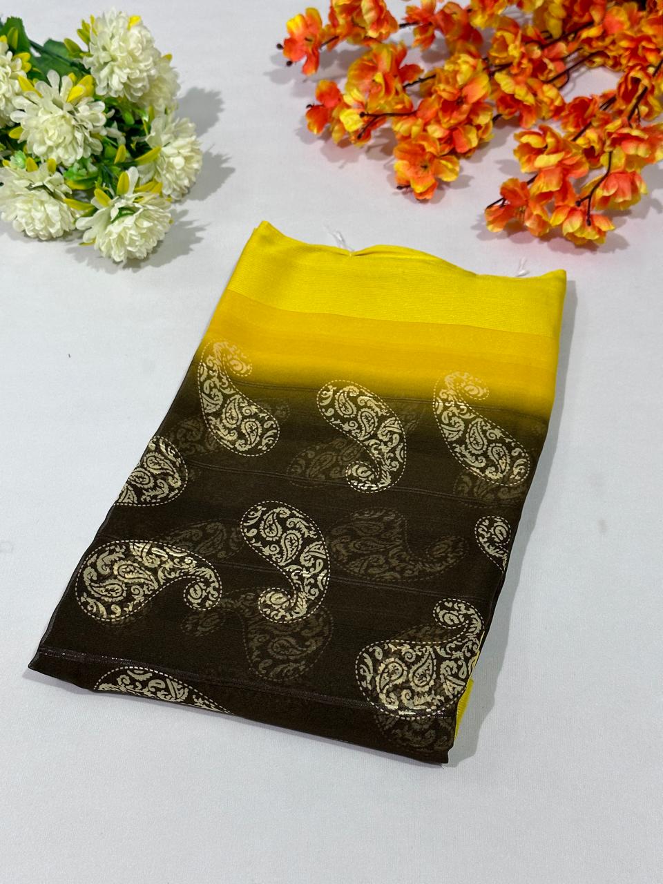 Best Quality Printed Georgette Saree - BFSLA80