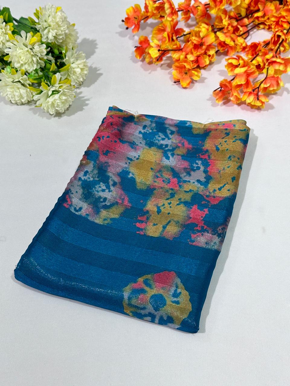 Best Quality Printed Georgette Saree - BFSLA83