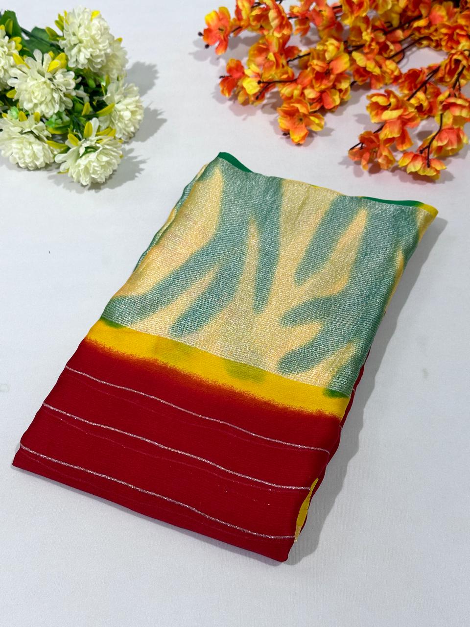 Best Quality Printed Georgette Saree - BFSLA70