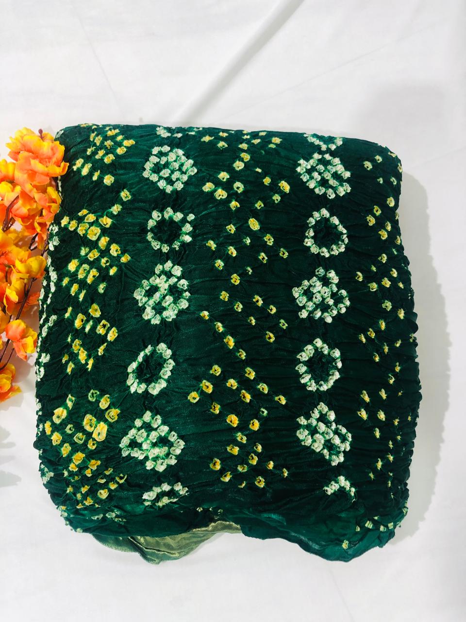 Pure Gajji Silk Bhandni Saree - BFSLA106