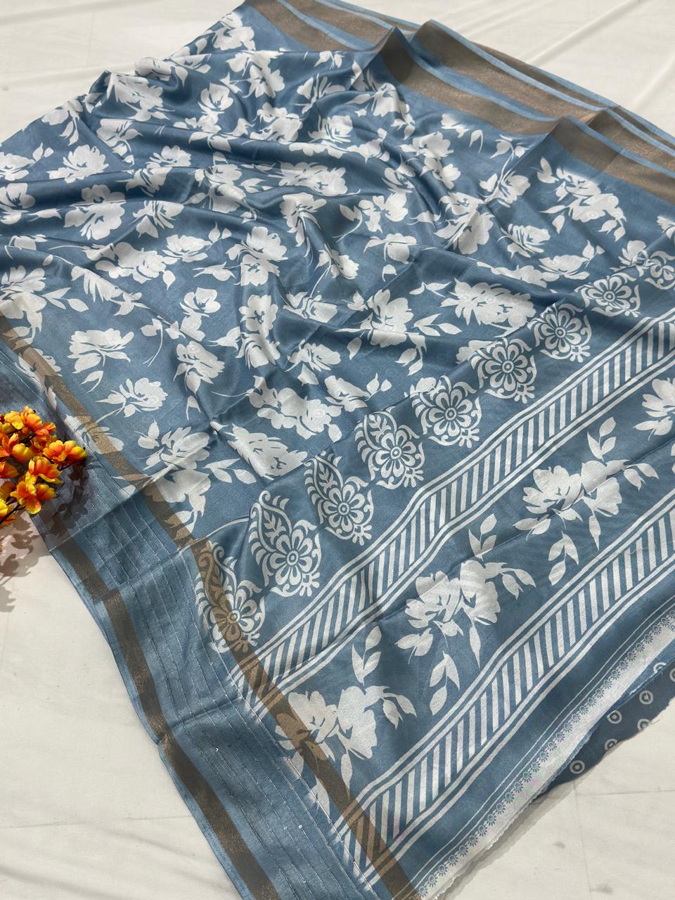 Cotton Printed Saree - BFSLA36