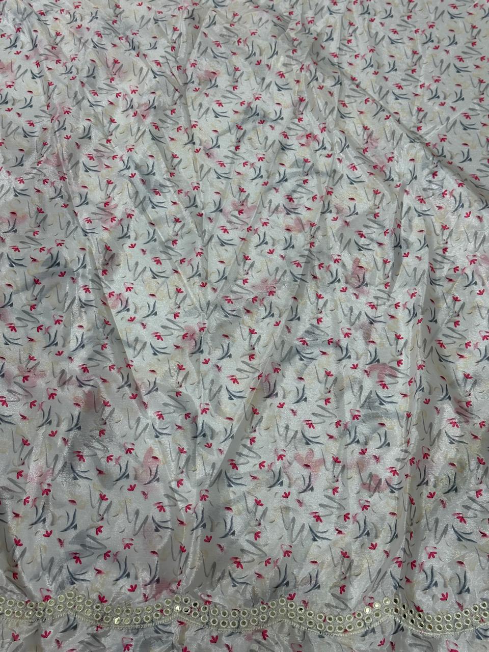 Crape Silk Digital Print Saree - BFSLA48