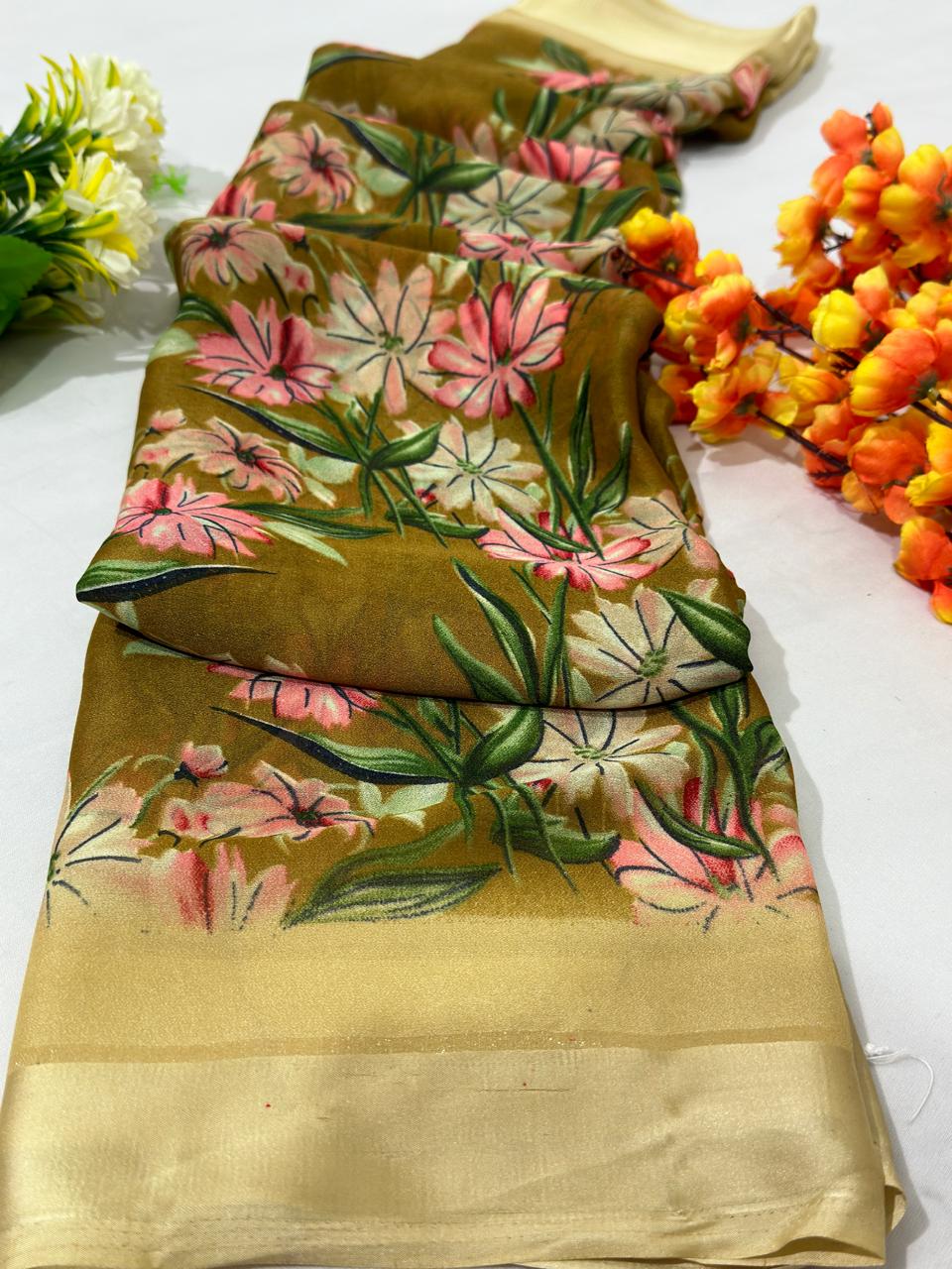 Best Quality Printed Georgette Saree - BFSLA72