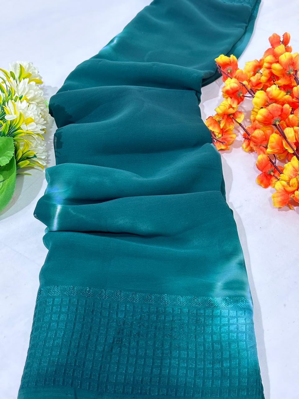 Best Quality Printed Georgette Saree - BFSLA74