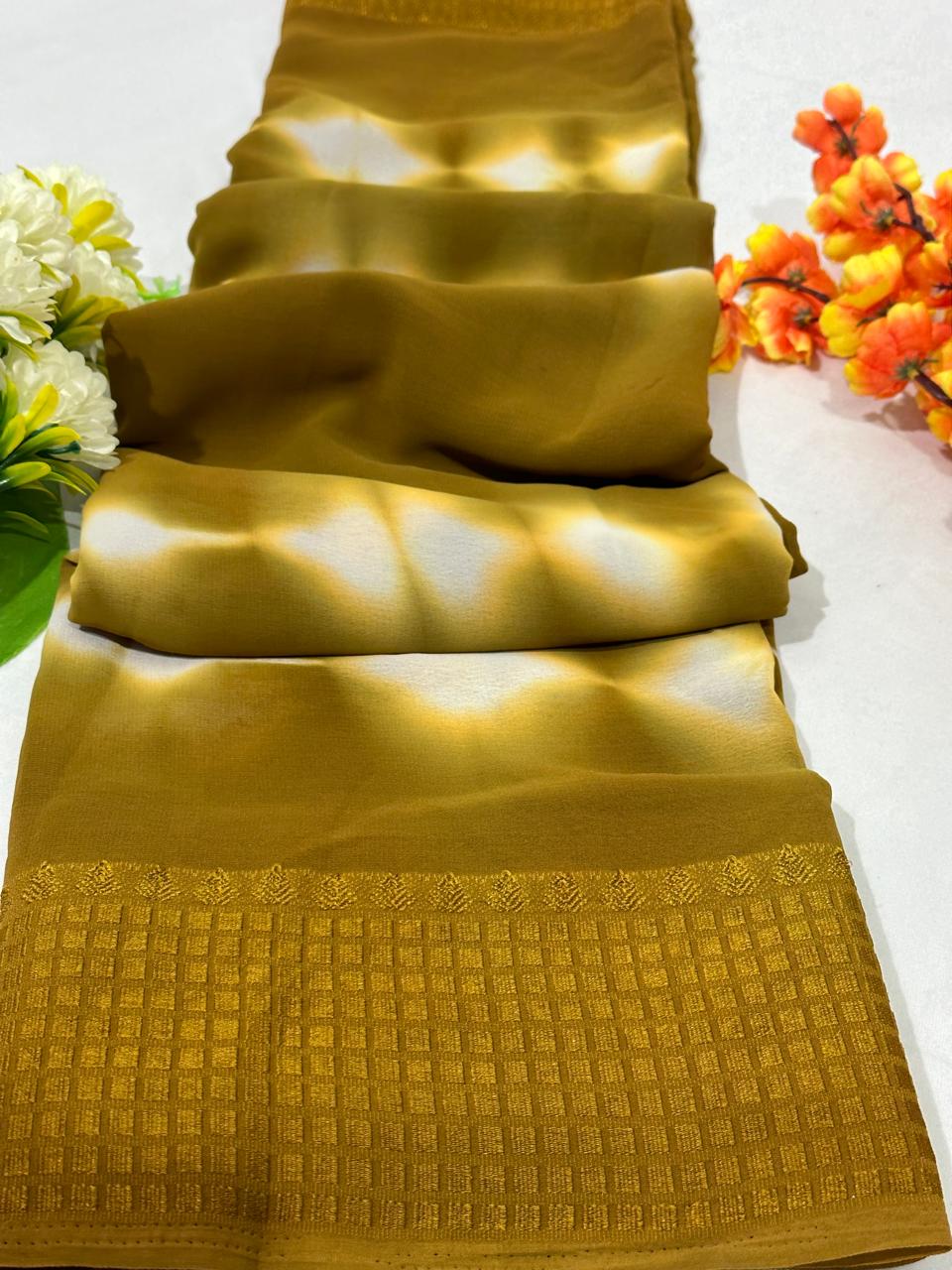 Best Quality Printed Georgette Saree - BFSLA73