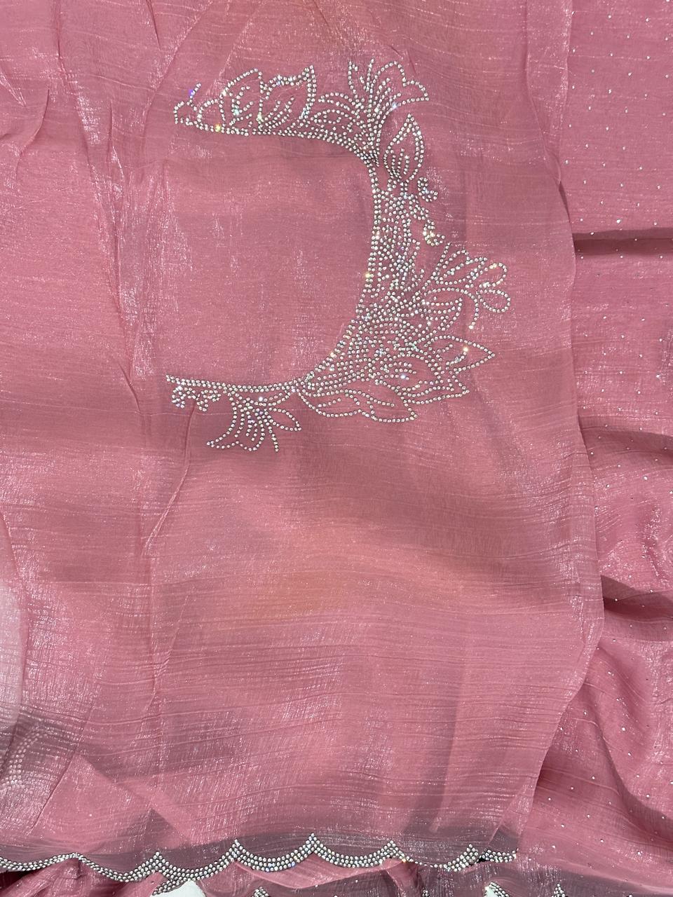 Jimmy Choo Hand Work Lace Party Wear Saree - BFSLA49