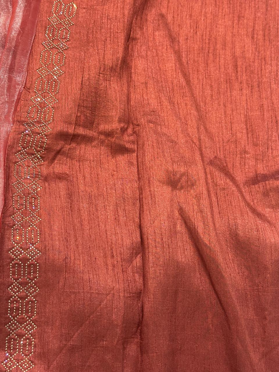 Shimmer Chiffon Sequence Work Saree - BFSLA86