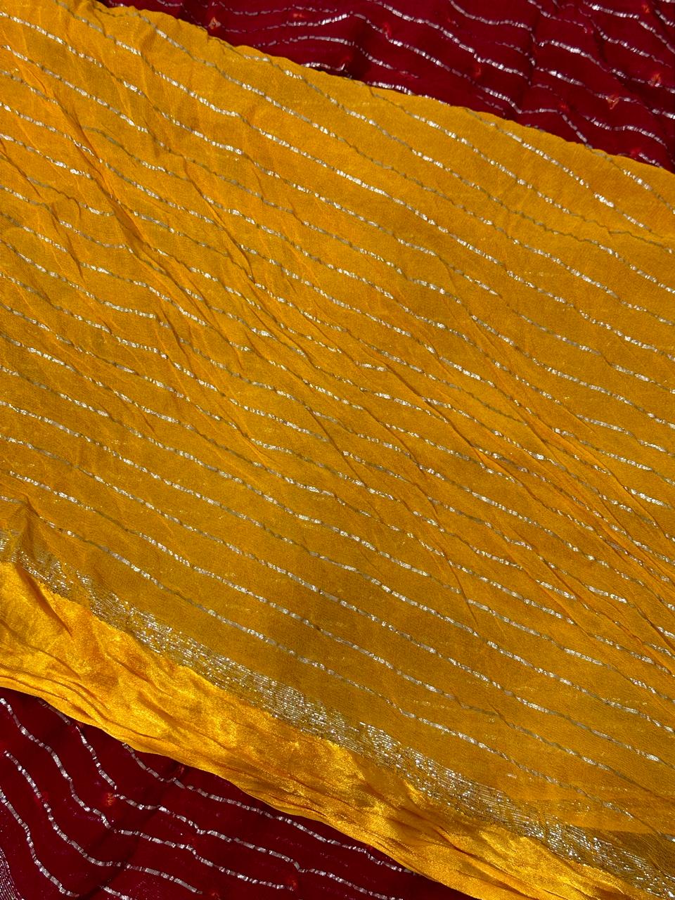 Barik Bandeg Saree On Viscose Fabric - BFSLA66