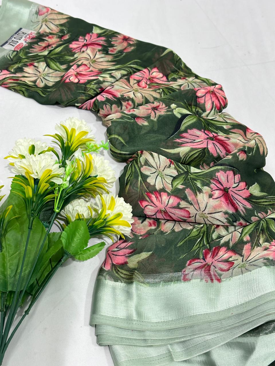 Best Quality Printed Georgette Saree - BFSLA71