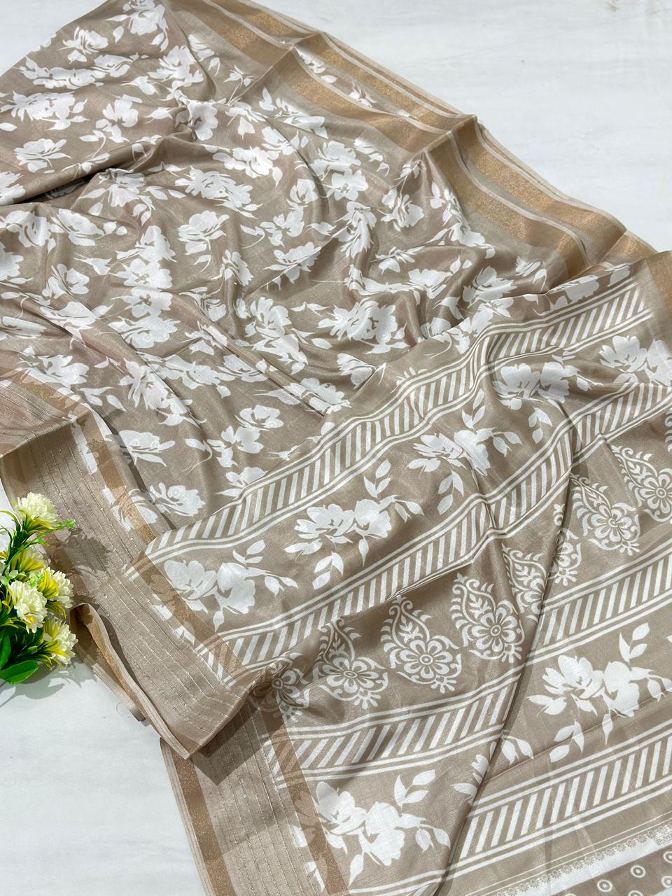 Cotton Printed Saree - BFSLA37