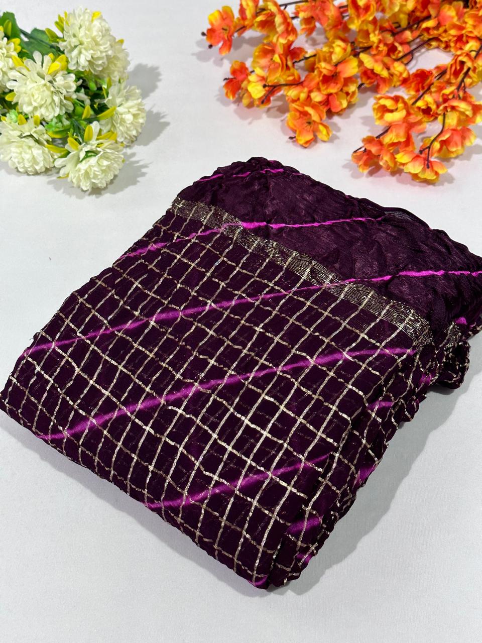 Viscose Lahriya Saree - BFSLA67