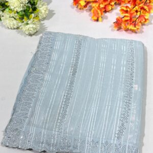 Grey Jimmy Choo Hand Work Lace Party Wear Saree