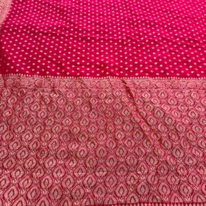 Rani Pink Pure Dola Silk Traditional Banarasi Saree